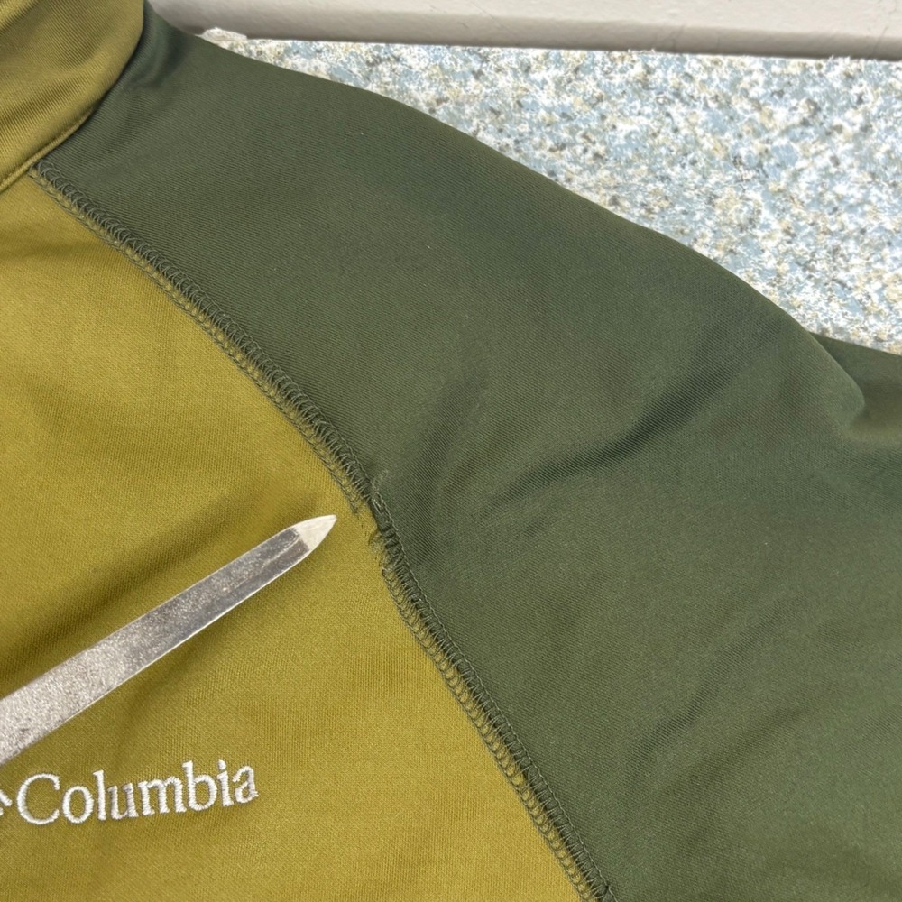Columbia Jacket Omni-Wick Full Zip Mens Large Green Polyester Fleece AM6672 - Picture 5 of 11